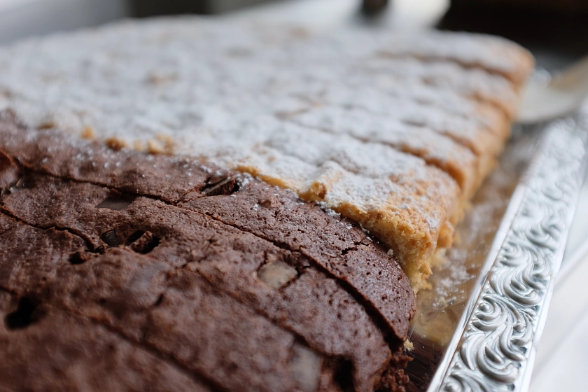 Kuchen auf dem Tablet